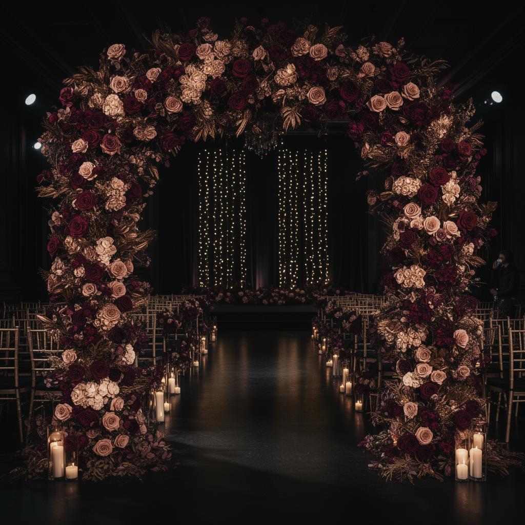 Цветна арка за церемония